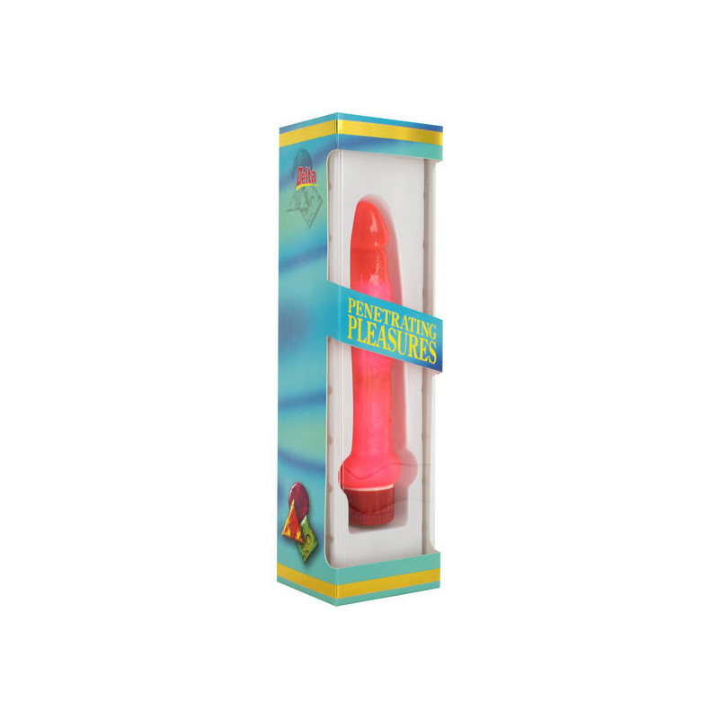 SEVEN CREATIONS - JELLY THIN PINK ANAL VIBRATOR 1 