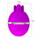 PRETTY LOVE - VIBRATEUR ROND EN SILICONE GEMINI BALL VIOLET 6 