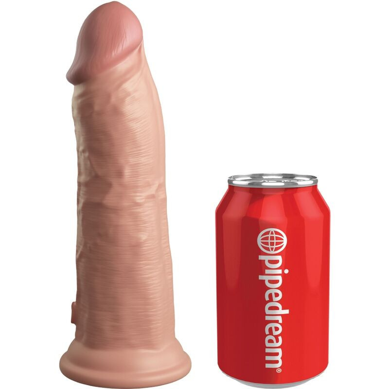 KING COCK - ELITE KIT IMBRACATURA REGOLABILE DELUXE ANELLO CON TESTICOLI E DILDO 20.3 CM 5 