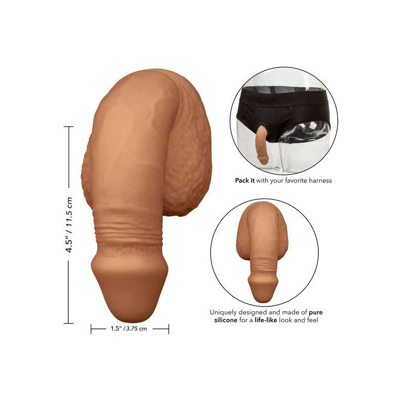 CALEXOTICS - SILICONE PACKING PENIS 12.75 CM CARAMEL 3 