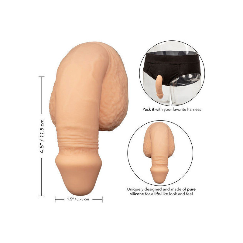 CALEXOTICS - IMBALLAGGIO IN SILICONE PENE 12.75 CM CARNE 2 