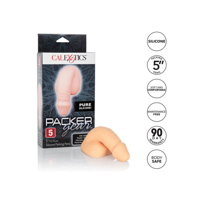 CALEXOTICS - IMBALLAGGIO IN SILICONE PENE 12.75 CM CARNE 4 