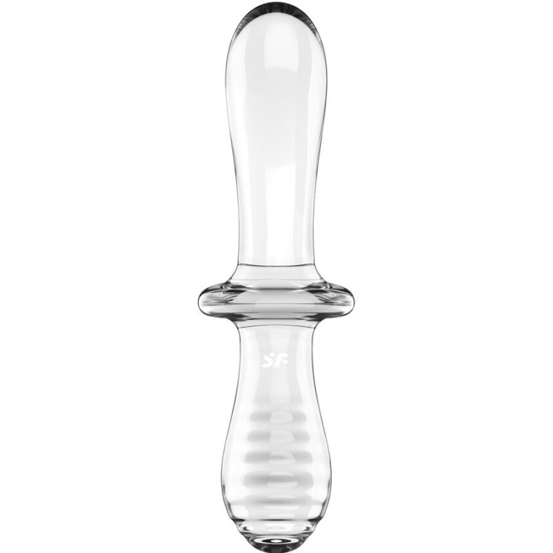 SATISFYER - DILDO DOPPIO CRISTALLO TRASPARENTE 2 