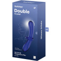 SATISFYER - DILDO DOPPIO CRISTALLO BLU 4 