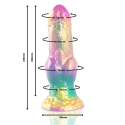 EPIC - DILDO IRIS CON TESTICOLI ARCOBALENO DI PIACERE 2 