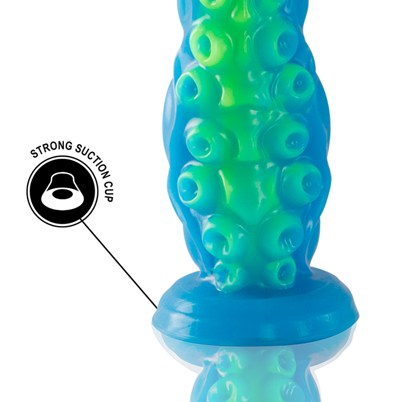 EPIC - DILDO FLUORESCENTE CON TENTACOLI SOTTILI DI SCYLLA DIMENSIONI GRANDI 6 