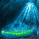 EPIC - GODE TENTACLE MINCE FLUORESCENT SCYLLA GRANDE TAILLE 9 