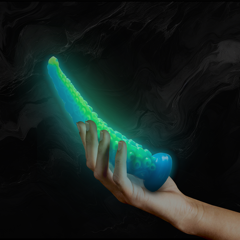 EPIC - DILDO FLUORESCENTE CON TENTACOLI SOTTILI DI SCYLLA TAGLIA PICCOLA 8 