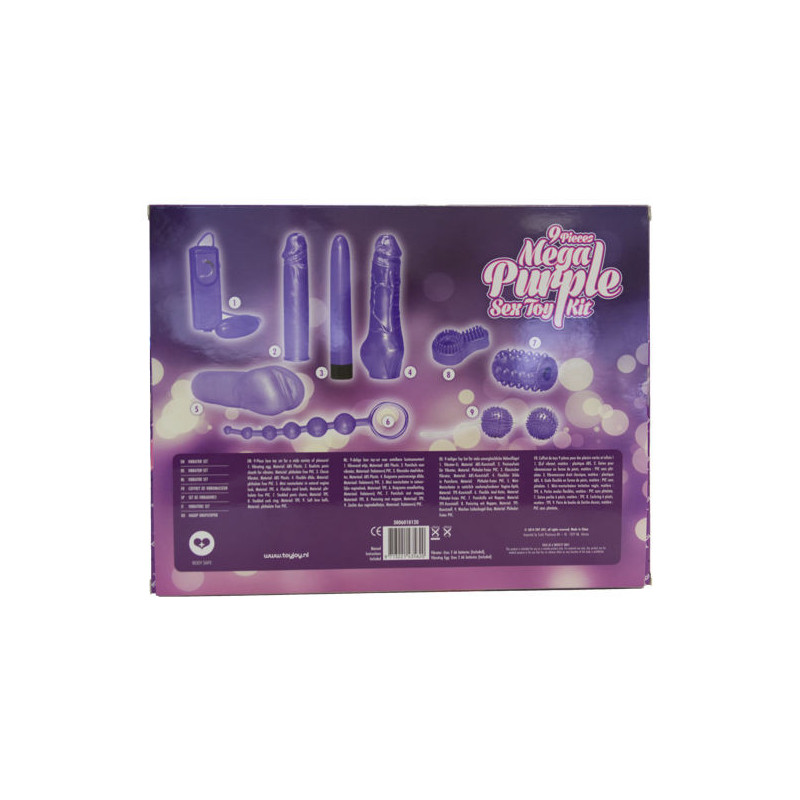 TOYJOY - JUST FOR YOU MEGA PURPLE SEX TOY KIT 2 