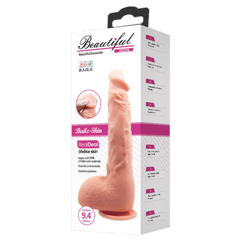 BAILE - GODE RÉALISTE JASON NATUREL 24 CM 3 