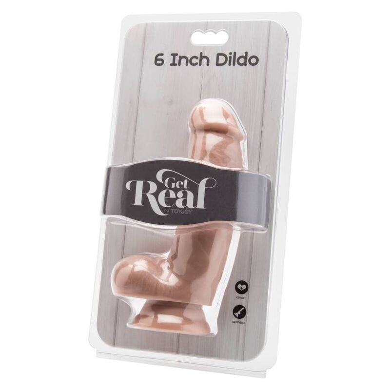 GET REAL - DILDO 12 CM WITH BALLS SKIN 1 