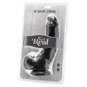 GET REAL - DILDO 20,5 CM WITH BALLS BLACK 1 