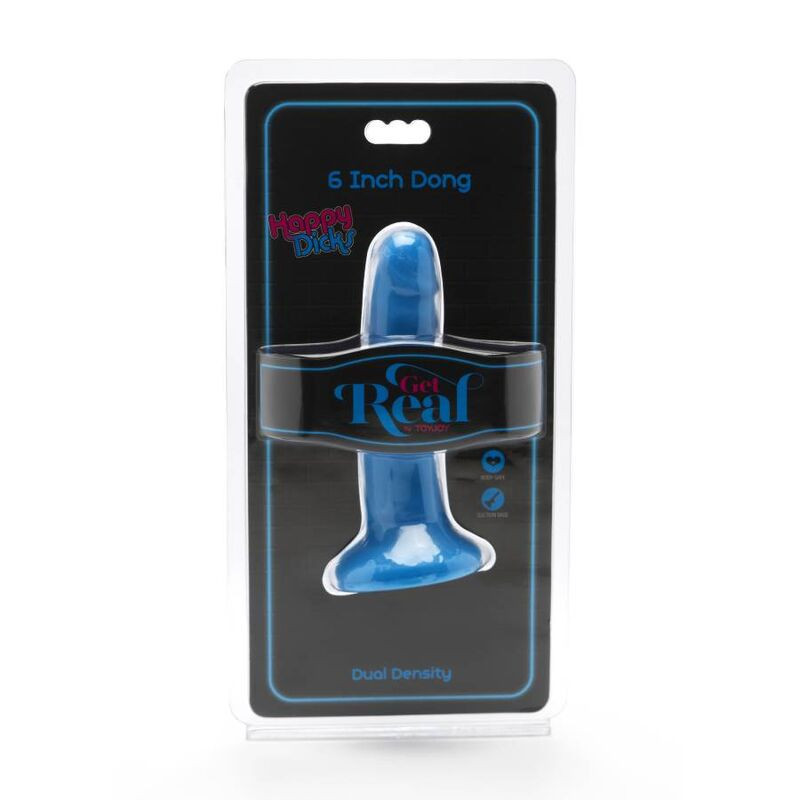 GET REAL - HAPPY DICKS DONG 12 CM BLUE 1 