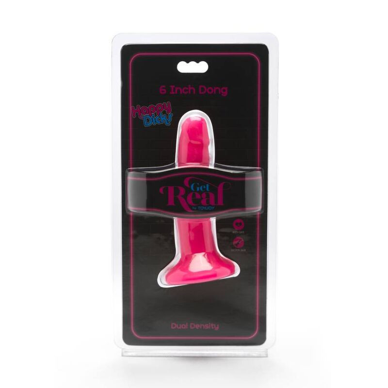 GET REAL - HAPPY DICKS DONG 12 CM ROSA 1 