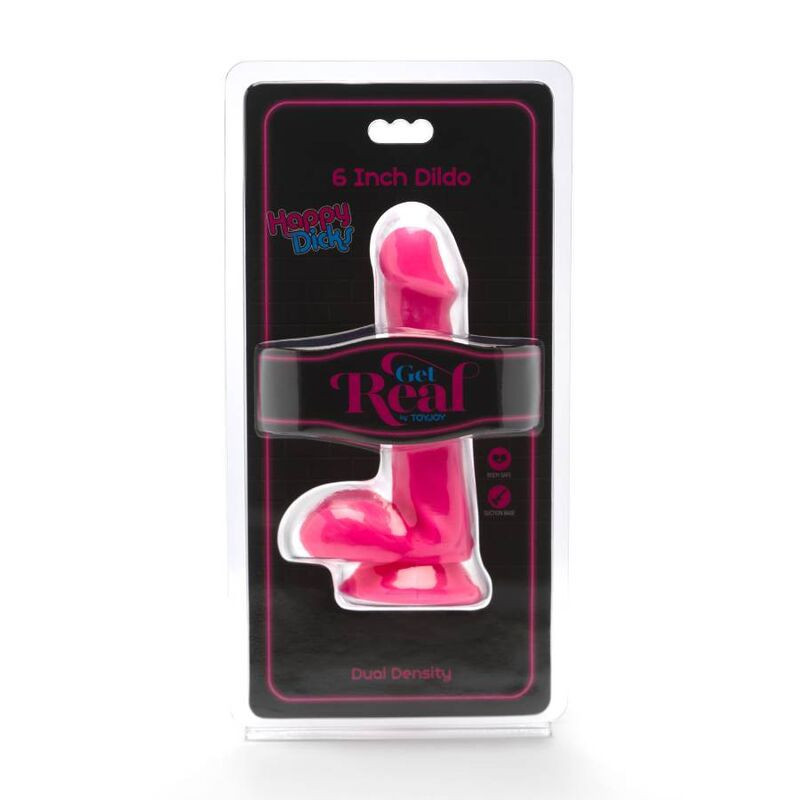 GET REAL - HAPPY DICKS DILDO 12 CM BLLE ROSA 1 