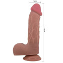 PRETTY LOVE - SLIDING SKIN SERIES REALISTIC DILDO WITH SLIDING SKIN SUCTION CUP BROWN 23.4 CM 3 