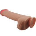 PRETTY LOVE - SLIDING SKIN SERIES REALISTIC DILDO WITH SLIDING SKIN SUCTION CUP FLESH 26 CM 1 