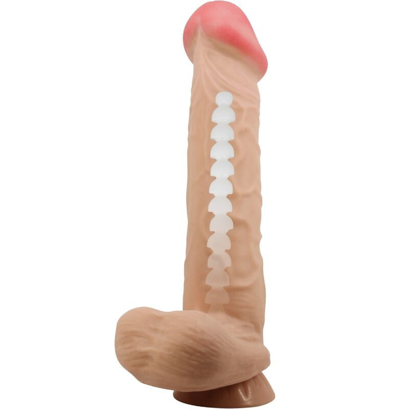 PRETTY LOVE - SLIDING SKIN SERIES REALISTIC DILDO WITH SLIDING SKIN SUCTION CUP FLESH 26 CM 4 