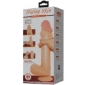 PRETTY LOVE - DILDO REALISTICO SLIDING SKIN SERIES CON VENTOSA SCORREVOLE DELLA PELLE FLESH 26 CM 6 