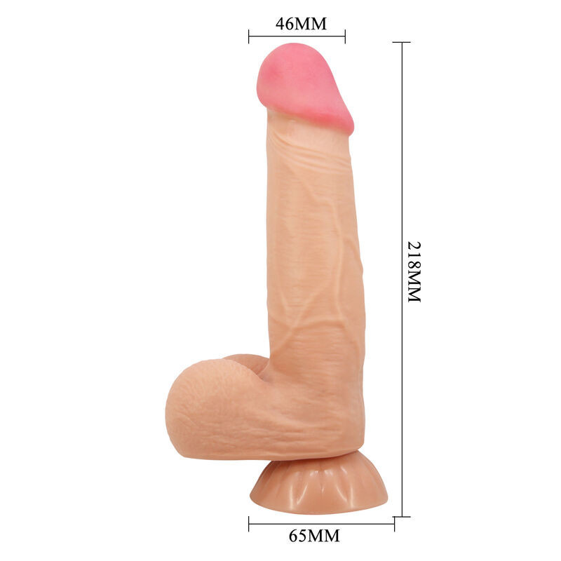 PRETTY LOVE - SÉRIE SLIDING SKIN GODE RÉALISTE AVEC VENTOUSE SLIDING SKIN 21,8 CM 2 