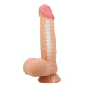 PRETTY LOVE - SLIDING SKIN SERIES REALISTIC DILDO WITH SLIDING SKIN SUCTION CUP 21.8 CM 5 