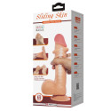 PRETTY LOVE - SLIDING SKIN SERIES REALISTIC DILDO WITH SLIDING SKIN SUCTION CUP 21.8 CM 6 