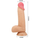 PRETTY LOVE - DILDO REALISTICO SLIDING SKIN SERIES CON VENTOSA SCORREVOLE DELLA PELLE 20,6 CM 5 