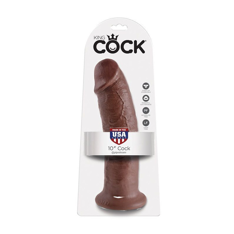 KING COCK - 10 DILDO BRAUN 25.4 CM 1 