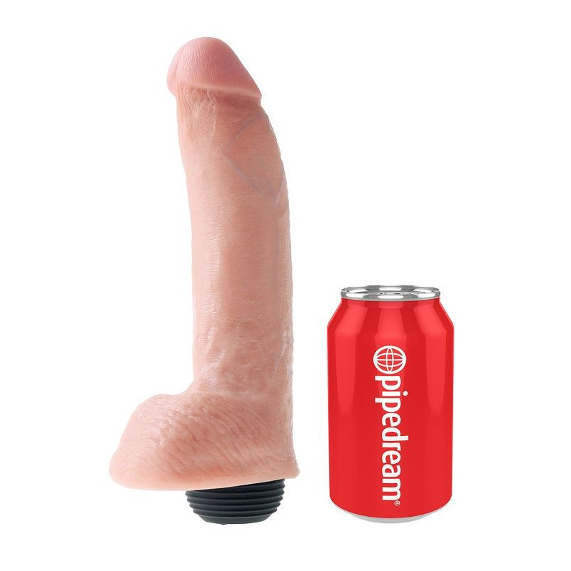 KING COCK - REALISTISCHER NATÜRLICHER EJAKULATOR-PENIS 22.86 CM 5 