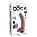 KING COCK - REALISTIC BROWN EJACULATOR PENIS 22.86 CM 3 