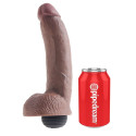 KING COCK - REALISTIC BROWN EJACULATOR PENIS 22.86 CM 5 