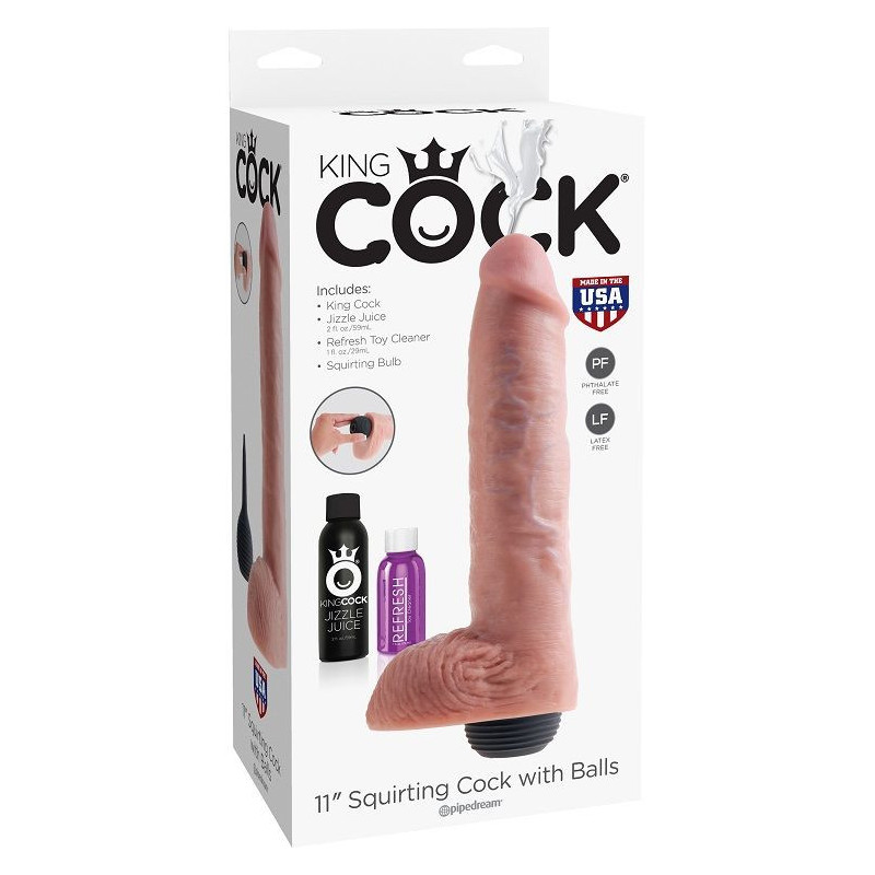 KING COCK - PENE EIACOLATORE NATURALE REALISTICO 27.94 CM 3 