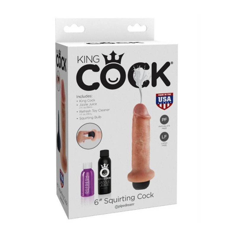 KING COCK - 15.24 CM GODE ÉJACULANTE 2 