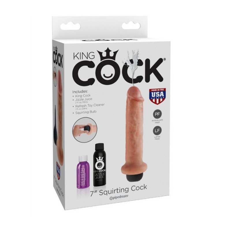 KING COCK - DILDO SQUIRTANTE DA 17.8 CM 2 