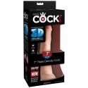 KING COCK - GODE TRIPLE DENSITÉ 18 CM 5 