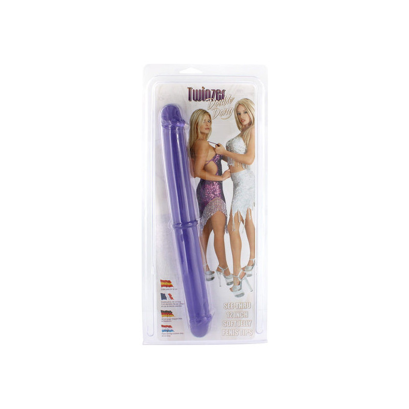 SEVEN CREATIONS - DOUBLE PENIS 30 CM PURPLE 1 