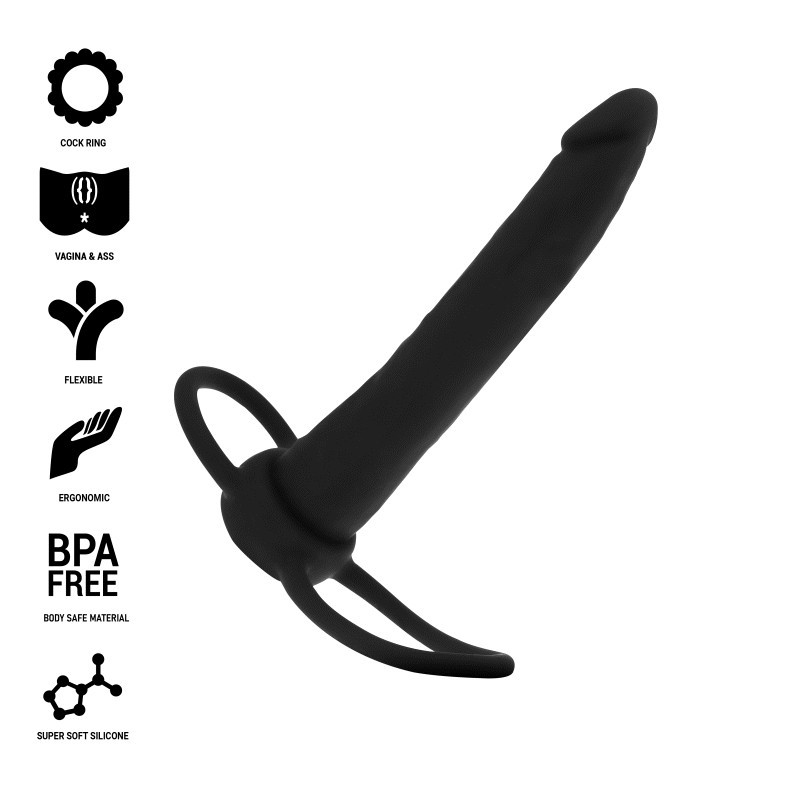 MYTHOLOGY - COBI ONYX ANAL DILDO MIT SCHWANZ- UND HODENRING 13 CM SILIKON 1 