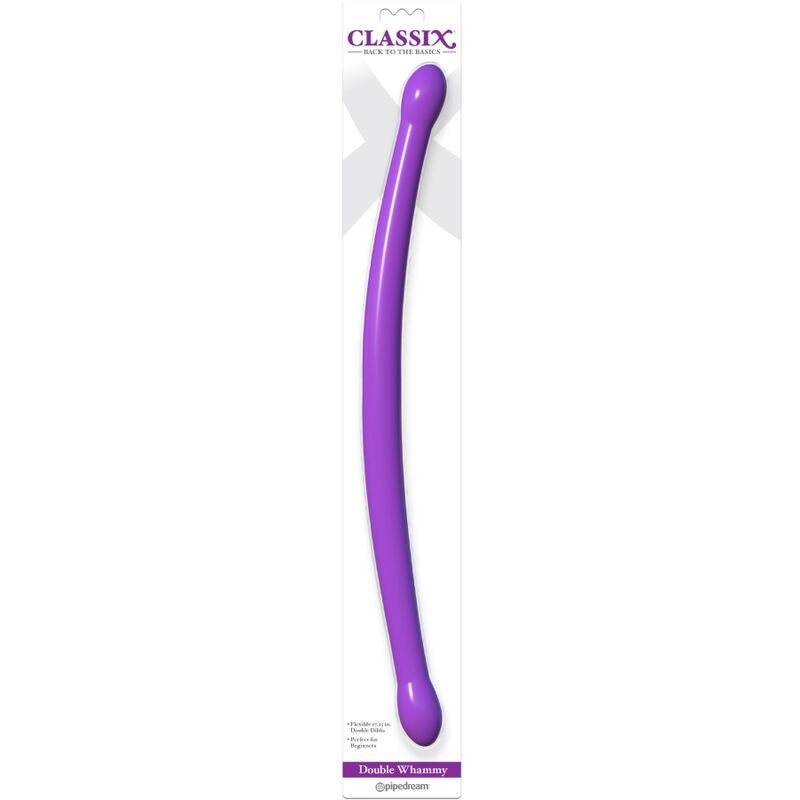 CLASSIX - GODE DOUBLE FLEXIBLE 43,7 CM VIOLET 5 