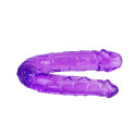 BAILE - DOPPIO DILDO IN JELLY FLESSIBILE LILLA 1 