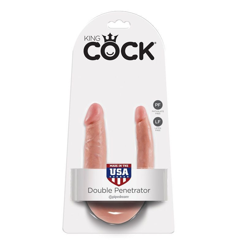 KING COCK - DOPPELPENETRATIONSDILDO 12.7 CM NATÜRLICH 1 