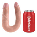 KING COCK - U-SHAPED MEDIUM DOUBLE TROUBLE FLESH 13.9 CM 3 