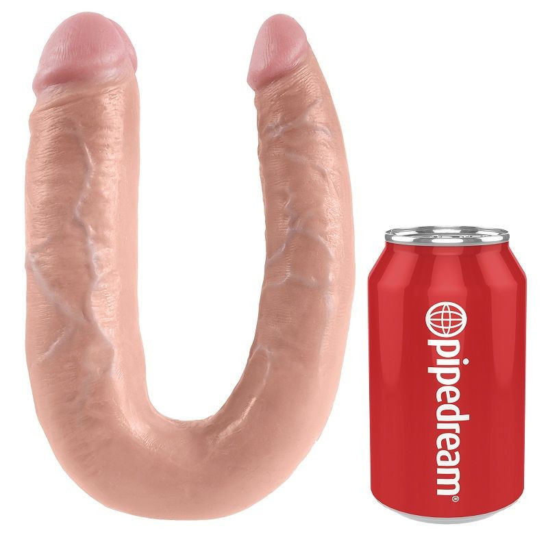 KING COCK - U-SHAPED LARGE DOUBLE TROUBLE FLESH 17.8 CM 3 