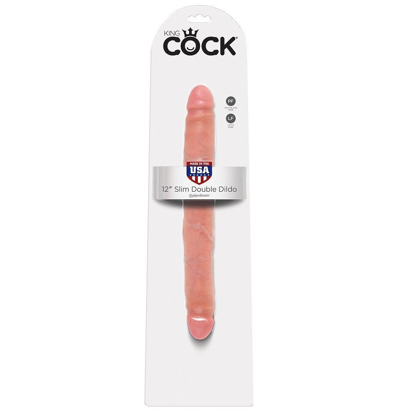 KING COCK - DOPPIO DILDO SOTTILE 30 CM 1 