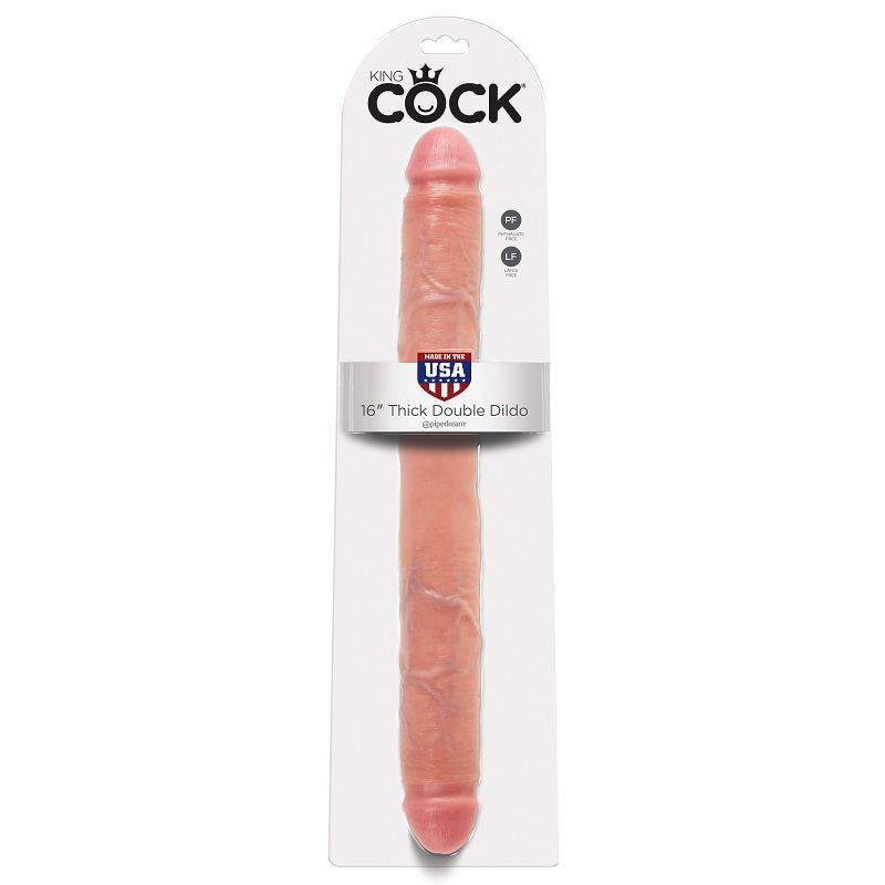 KING COCK - THICK DOUBLE DILDO FLESH 40.6 CM 1 