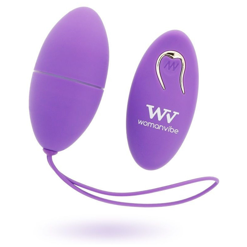 WOMANVIBE - ALSAN EGG REMOTE CONTROL BLACK SILICONE PURPLE 1 