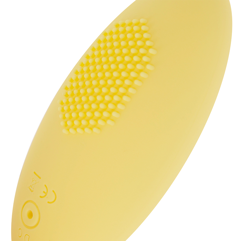 OHMAMA - TEXTURED VIBRATING EGG 10 MODES YELLOW 1 