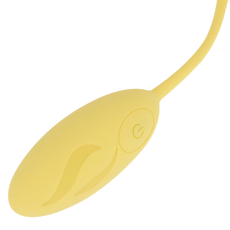 OHMAMA - TEXTURED VIBRATING EGG 10 MODES YELLOW 3 