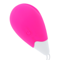 OHMAMA - TEXTURED VIBRATING EGG 10 MODES PINK AND WHITE 2 