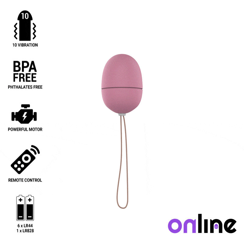 ONLINE - OEUF VIBRANT TÉLÉCOMMANDE S ROSE 1 