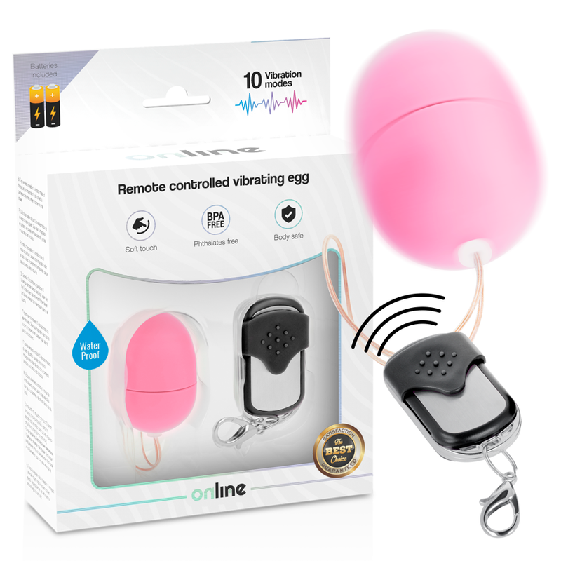 ONLINE - REMOTE CONTROL VIBRATING EGG S PINK 2 